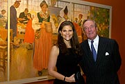 Direktor Dr. Johann Georg Prinz von Hohenzollern und Kronprinzession Victoria von Schweden (Foto: Kunsthalle der Hypo-Kultrustiftung)