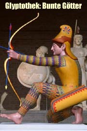 Bunte Götter - Ausstellun gin der Glyptothek. Paris aus der Figurengruppe des Aphaia-Tempels von Ägina