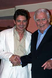 Nach der Premiere zusammen mit Pascal Breuer (Foto: Martin Schmitz)
