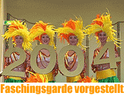 In der Faschingssaison 2004 stellt das Narrhalla Showteam (8 Tänzerinnen) sein neues Showprogramm Latin Party Power’ vor. Ein ganz besonderer Mix aus Tango, Mambo und Konga-Rhythmen, teils in traditioneller Revueform, teils in aktuellem Video-Tanzstil. Die Liebe der Tänzerinnen zum Tanz und zur Musik vermittelt sich jedem Publikum und überträgt diese pure Lebensfreude sofort auf die Zuschauer. Das Gesamtmotto der Narrhalla ist "111 Jahre Narrhalla - ein heißgetanzter Traum". Vorgestellt wurde die neu Garde der Presse am 30.12.2003 im Hotel Bayerischer Hof, der traditionellen Residenz des Prinzenpaares (Foto: Martin schmitz)