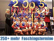 Über 250 Faschingstermine, Infos und Fotos finden Sie im Faschingsplaner: zahlreiche Bälle und Inthronisationen gibt es bereits am 5.1.2005! (Foto: Martin Schmitz)