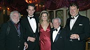 Zu Gast auch Fotograf Wolfgang Rouka, das Narrhalla Prinzenpaar, Willi Heide und Narrhalla Präsident Kreuzer (Foto: Ingrid Grossmann)