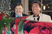 25 Jahre "Sag „Dankeschön“ mit roten Rosen" - 3,5 Mio. verkaufte Tonträger, 14 x Platin für Komponist Walter Geiger sowie Textautor und Originalinterpreten Andreas Hauff wurden im Hotel Bayerischer Hof überreicht (Foto: Martin Schmitz)