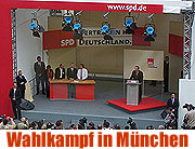 Heute tritt Bundeskanzler Schöder auf dem Marienplatz auf (Foto: Martin schmitz)