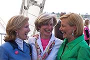 Power-Trio: HVB Vorstand Christine Licci , BUGA Geschäftsführerin Andrea Gebhard und Prof Susanne Porsche vom Kuratorium des Freundeskreises der BUGA (Foto: Martin Schmitz)