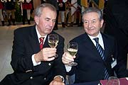 Staatsekretär Hans Spitzner und Floriano Pra, Landesminster für Tourismus Region Veneto am ersten Tag der cbr 2005 (Foto: Martin Schmitz)