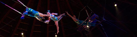 Flugtrapez mit den Flying Pages (Foto: Martin Schmitz)