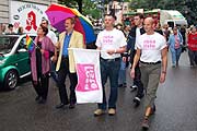 Münchens OB Ude & Frau, Stadtrat Thomas Niederbühl beim CSD München 2004 (Bild: Martin Schmitz)
