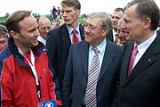 Bundespräsident Köhler mit dem Vorsitzenden des Bayerischen Jugendrotkreuzes, Dr. Holger Krems (Foto: Martin Schmitz)