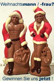 Schokoweihnachtsmann- / frau zu gewinnen (Foto: Marikka-Laila Maisel)