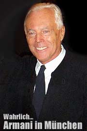 Giorgio Armani kam zur Eröffnung nach München (Foto. Martin Schmitz)