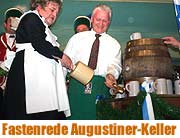 Starkbierfest im „Alten Lagerkeller“ mit dem Augustiner Starkbier "Maximator" vom Holzfass (Foto: Martin Schmitz)