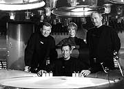 "Raumpatrouille Orion" mit (l.-r.) Leutnant Mario de Monti (Wolfgang Voelz), Major Cliff Allister McLane (Dietmar Schoenherr), Leutnant Tamara Jagellovsk (Eva Pflug) und Leutnant Hasso Sigbjoernson (Claus Holm) - Foto: Bavaria