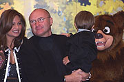 Phi Collins mit Frau Oriane und Sohn Nicholas (Foto: Martin Schmitz)
