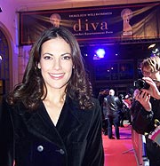 ettina Zimmermann bei der Diva Verleihung auf dem roten Teppich (Foto : Martin Schmitz)