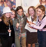 Die Wilden Hühner bei der München-Premiere (Foto: Martin Schmitz)