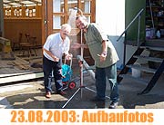Wiesnaufbau Fotos vom 23.08.2003 (Foto: Martin Schmitz)