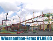 Fots Wiesnaufbau vom 28.08. und 1.09.2003 (Foto: Martin Schmitz)
