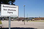Zutritt der Baustelle ist verboten (Foto: Martin Schmitz)