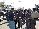 US TV crew at work