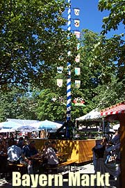 Musizieren, Singen und Tanzen, gut Essen und Trinken und die sprichwörtliche bayerische Gemütlichkeit. Der Bayern-Markt auf dem Orleansplatz beginnt am Freitag (Foto: Martin Schmitz)