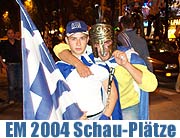 Die Griechen feiern - Fotosgalerie vom 20.06.2004 (Foto: Martin Schmitz)