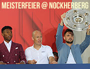 FC Bayern München ist Deutscher Meister 2018: Paulaner Biergartenfeier im Biergarten des „Paulaner am Nockherberg“ mit den Bayern am 12.05.2018 (©Foto: Martin Schmitz)