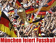 Münchenfeiert denSieg gegen Schwedern am 24.06. - Fotos vom Tag (Foto: Nathalie Tandler)