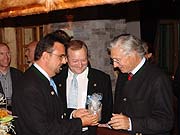 Bürgermeister von Bad Wörishofen Klaus Holetschek, Hoteldirektor Peter Messner und Luitpold Prinz von Bayern (von links nach rechts) (Foto: Steigenberger Hotel Der Sonnenhof)