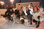 Eröffnung der Polar Bar mit Alessandro Carrara (Vertrieb Stone Island Dtl.), Konstantin Landuris (hansandfranz), Sabina Rivetti (Stone Island), Dott. Carlo Rivetti (Stone Island), Paola Mencarini (Stone Island), Christian Hattig (Vertrieb Stone Island Dtl.)