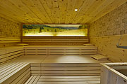 Zirbensauna im Almdorf Spa des Best Western Plus Hotel Erb in Parsdorf (©Foto: Hotel Erb)