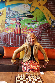 Sabrina Gambino-Kreindl im gambino hotel Werkviertel  ©Foto: Martin Schmitz)
