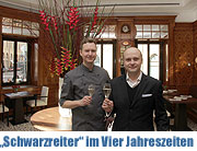 Schwarzreiter Tagesbar & Restaurant eröffnet im Hotel Kempinski Vier Jahreszeiten, München. Junge bayerische Küche mit dem besonderen Münchener Flair im neuen Gourmet-Hotspot in der Maximilianstraße (©Foto: Martin Schmitz)