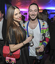 Niki Epstein und Freundin Gloria Dieth  The Bar 31, Event im Hotel Mandarin Oriental München am 31.01.2016  (©Foto/ BrauerPhotos - G.Nitschke