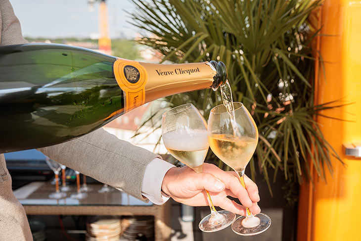 Veuve Cliquot  @ „Mahjong Roof Garden“ des Mandarin Oriental Munich (©Foto: Stefan Heigl)