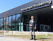 Audi Zentrum Trudering: eröffnete im April 2021- Nachhaltig und digital. Erster Handelsbetrieb mit ganzheitlichem Konzept „Audi Progressive Retail“ (©Foto: Martin Schmitz)