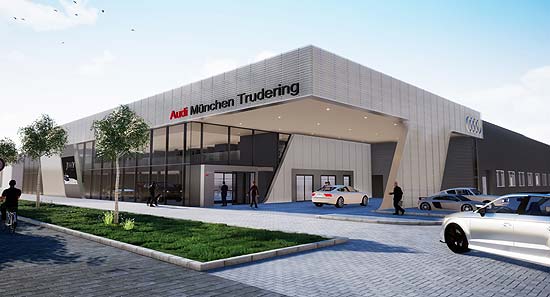 Visualisierung Audi Zentrum Trudering