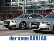 Der neue Audi A8 – Die sportlichste Limousine der Luxusklasse. Flaggschiff der Marke ab April 2010 beim Audi Händler in München oder jetzt schon zu sehen am Münchner Flughafen (Foto: Martin Schmitz)