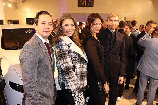 Victoria Swarovski, Trystan Pütter, Jessica Schwarz, William Minke Eröffnung des neuen Maserati Markenschaufensters am Odeonsplatz in München am 10.01.2019 (©Foto:  Martin Schmitz)