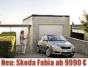 Ab 30.03.2007 beim Münchner Skoda Händler: der neue Fabia ab 9.990 € (Foto: Skoda)