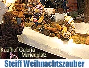 Steiff Weihnachtszauber im Schaufenster der Galeria Kaufhof am Marienplatz vom 13.11.-27.12.2009 (Foto: Martin Schmitz)