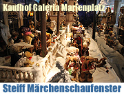 Steiff Weihnachtszauber im Schaufenster der Galeria Kaufhof am Marienplatz 2010 (Foto: Martin Schmitz)