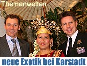 Jetzt wird die Stadt exotisch: Karstadt Oberpollinger präsentiert neue Themeninszenierung bis zum 17.03.2007 (Foto: Martin Schmitz)