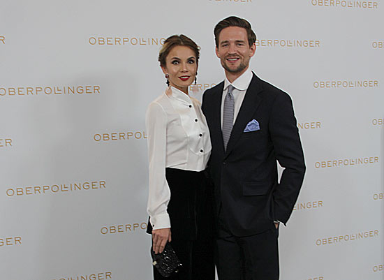 Nadine Warmuth, August Wittgenstein beim Grand Opening des neuen Erdgeschosses im Münchner Oberpollinger (©Foto: Marikka-Laila Maisel)