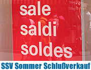 Sommer-Schlussverkauf SSV 2009 startete am 27.07.2009 Der Handel lockt mit Super Rabatten rechtzeitig vor Urlaubsbeginn (Foto: Marikka-Laila Maisel)