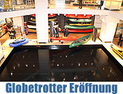 Globetrotter Ausrüstung eröffnete am 5.3. auf 6.500 qm am Isartorplatz. Outdoor-Erlebniswelt mit Regenkammer, Kanubecken, Klettertunnel und einer Höhen-Kältekammer (©Foto: Marikka-Laila Maisel)