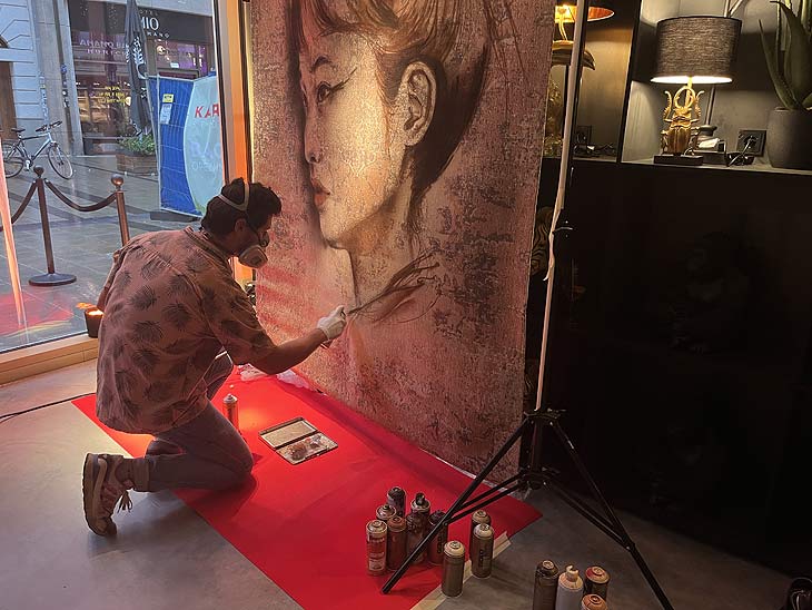 Als Live-Act kam Streetart Künstler Nasca (©Fotpo: Martin Schmitz)