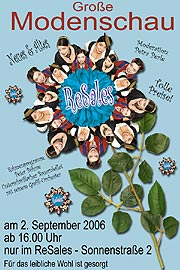 ReSaöes Modenschau am 2.9.2006 - moderiert von Petra Perle
