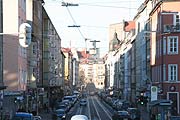Fraunhoferstraße Blick von Reichenbachbrücke aus stadteinwärts (Foto: MartiN Schmitz)