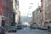 Fraunhoferstraße Blick von Müllerstr. aus stadtauswärts (Foto: MartiN Schmitz)